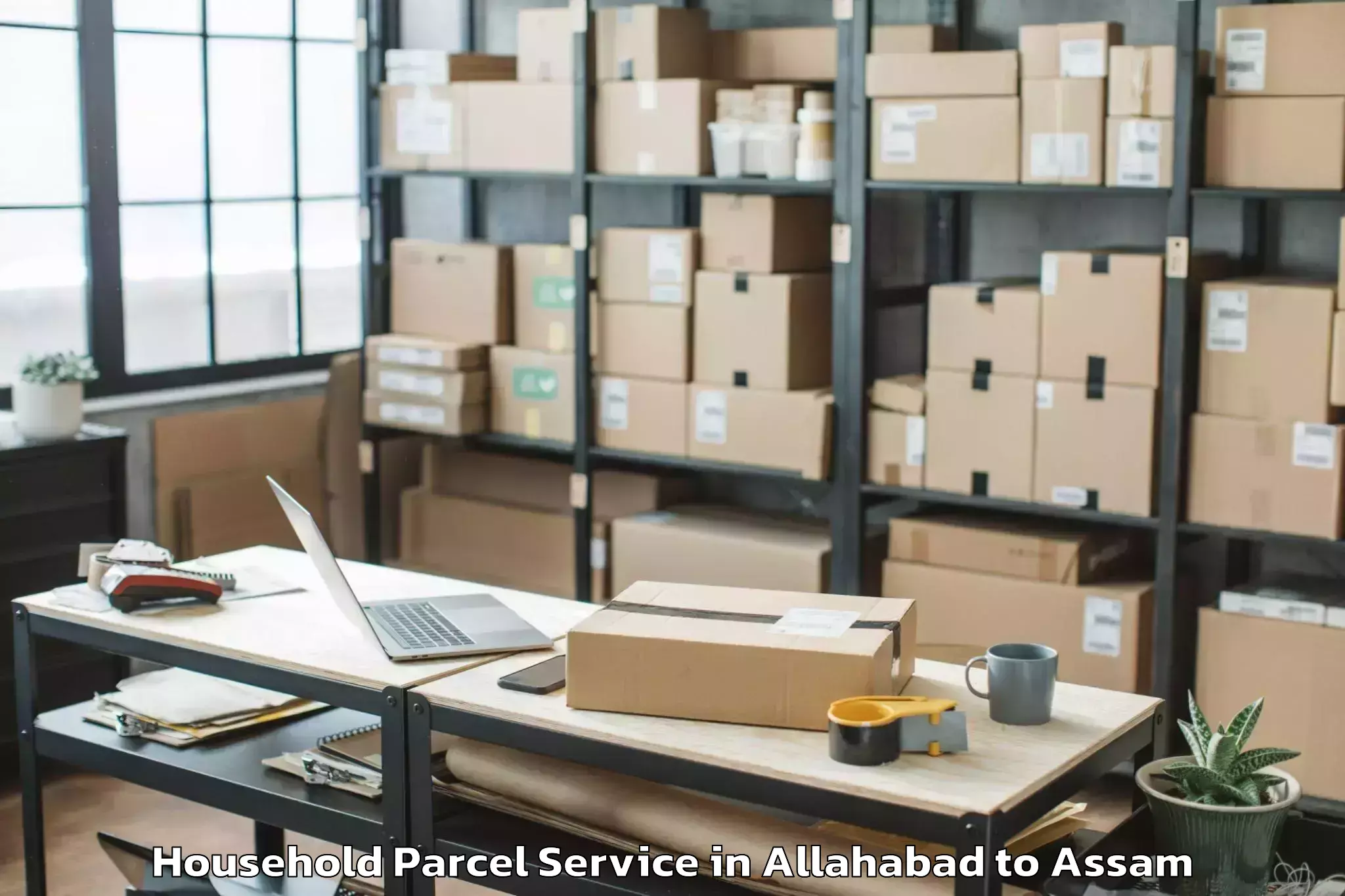 Reliable Allahabad to Laharighat Household Parcel